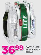 Castle Lite Beer-6x340ml