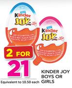 Kinder Joy Boys Or Girls-For 2