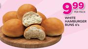 White Hamburger Buns-6's Per Pack
