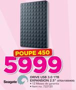 Seagate Drive USB 3.0 1TB Expansion 2.5" STEA1000400