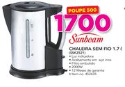 Sunbeam Chaleira Sem Fio 1.7Ltr SSK2521