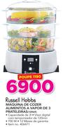 Russell Hobbs Máquina De Cozer Alimentos a Vapor de 3 Prateleiras 10969