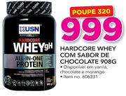 USN Hardcore Whey Com Sabor De Chocolate-908g