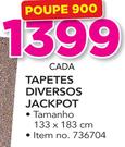 Tapetes Diversos Jackpot-cada