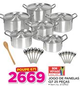 Bon Voyage Jogo De Panelas Q7 25 Pecas