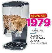 Mainstays Recipient Duplo para Cereais