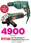 Ryobi Kit de broca e rebarbadora DG-2K -Per Set
