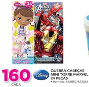 Disney Quebra-Cabecas Mini Torre Marvel 24 Peças-cada