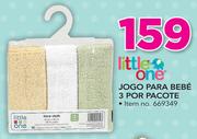 Little One Jogo Para Bebe 3 Por Pacote