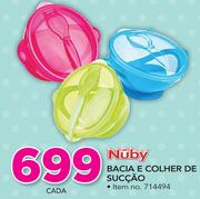 Nuby Bacia e Colher de Sucção-cada