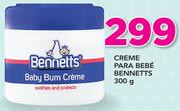 Creme Para Bebé Bennetts-300g