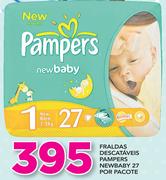 Fraldas Descartáveis Pampers New Baby 27 Por Pacote