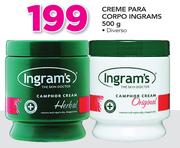 Creme Para Corpo Ingrams-500g