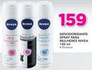 Desodorizante Spray Para Mulheres Nivea-150ml