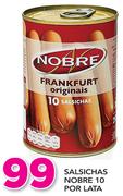 Salsichas Nobre 10 Por Lata