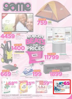 Game Botswana : Nobody Beats our Prices (23 Feb - 8 Mar 2017), page 1