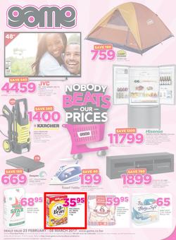 Game Botswana : Nobody Beats our Prices (23 Feb - 8 Mar 2017), page 1