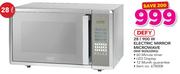 Defy 28Ltr 900W Electric Mirror Microwave MW M2822MG