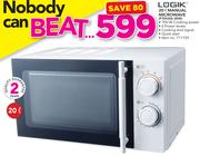 Logik 20Ltr Manual Microwave P70H20L-SEW