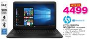 HP Intel Celeron Notebook 15-AY008NI