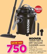 Hoover 1800W Wet & Dry Vacuum Cleaner 184223