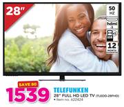 Telefunken 28" FHD LED TV TLEDD-28FHD
