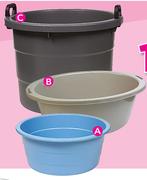 CenPlast 90Ltr Oval Basin