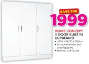 Home Concept 3 Door Built In Cupboard