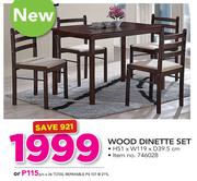 Wood Dinette Set