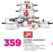 Hart 10 Piece Aluminium Pot Set