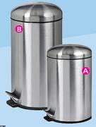 Mainstays 20Ltr Stainless Steel Dome Pedal Bin