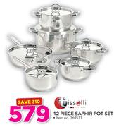 Tissolli 12 Piece Saphir Pot Set