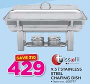 Tissolli 9.5Ltr Stainless Steel Chafing Dish