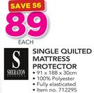 Sheraton Single Quilted Mattress Protector