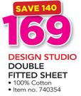 Design Studio Double Fitted Sheet