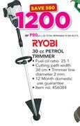 Ryobi 30cc Petrol Trimmer