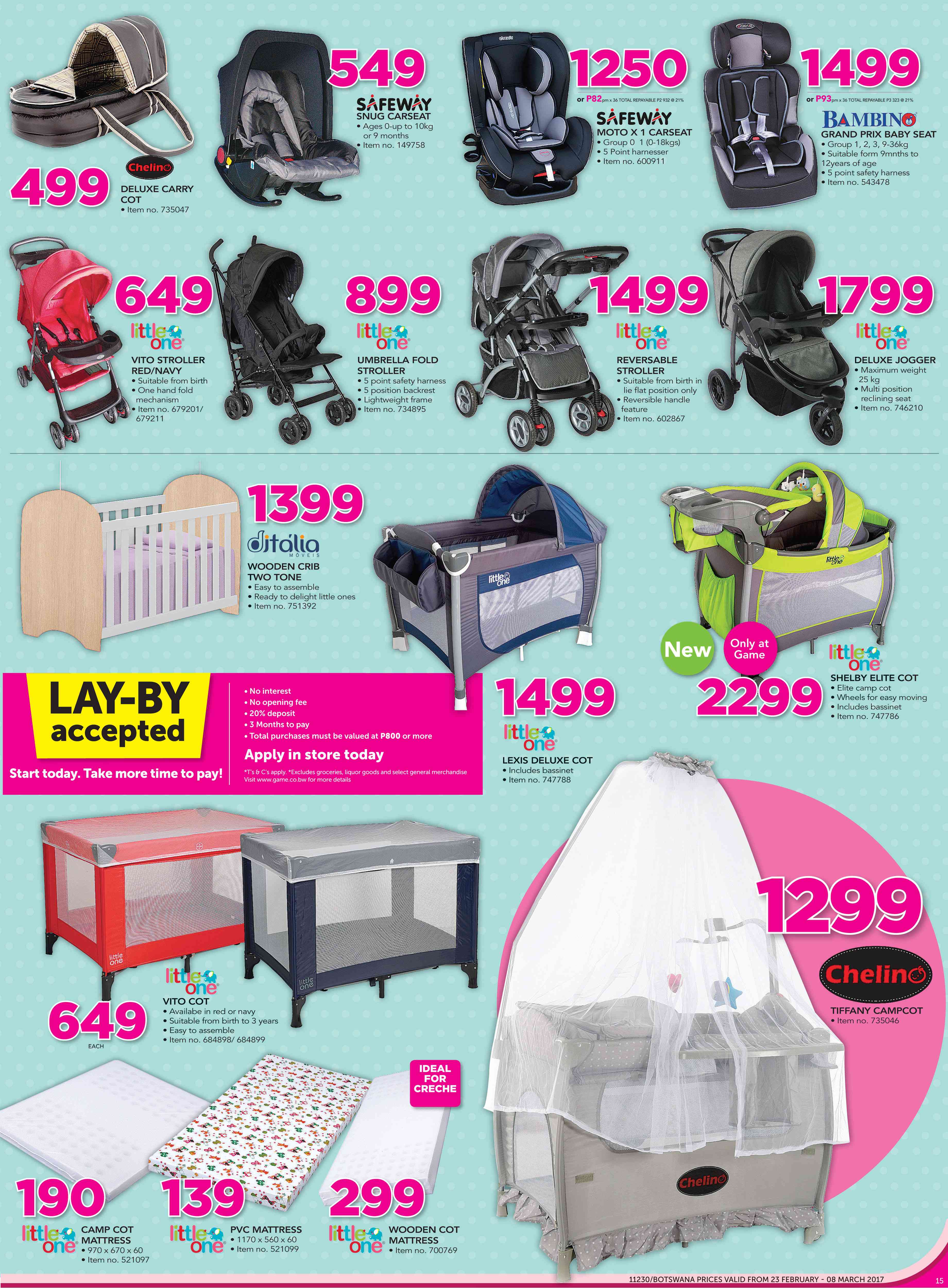 Special Little One Camp Cot Mattress — www.guzzle.co.za