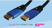 Ellies 3m HDMI Cord