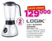 Logik 2 In 1 Blender Grinder RSH-245611-01