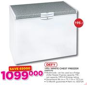 Defy 195Ltr White Chest Freezer DMF470