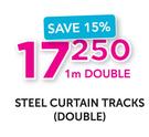 Decorland Steel Curtain Tracks (Double)-1m Double