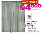 Always Home Seed Cloth Assorted Curtain-230 x 260 Per Drop