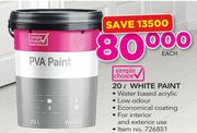 Simple Choice 20Ltr White Paint