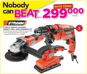 Stramm 3 Piece Orbital Sander, Impact Drill & Grinder Kit-Per Set