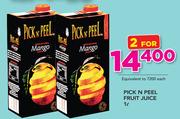 Pick N Peel Fruit Juice-2 x 1Ltr
