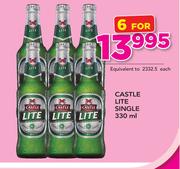 Castle Lite Single-6 x 330ml
