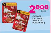 Catmor Cat Food Assorted Pouch-85g Each