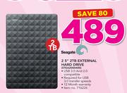 Seagate 2.5" 2TB External Hard Drive STEA2000400