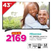 Hisense 43" Digital Smart TV