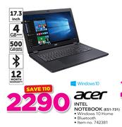 Acer Intel Notebook ES1-731